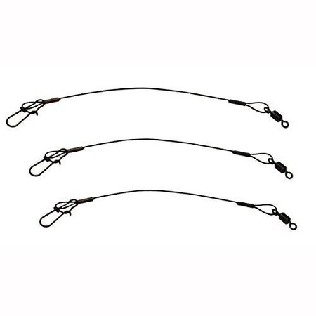 Eagle Claw 9 Steel Leader 20 Black 3Pk, 3PK 08012-002